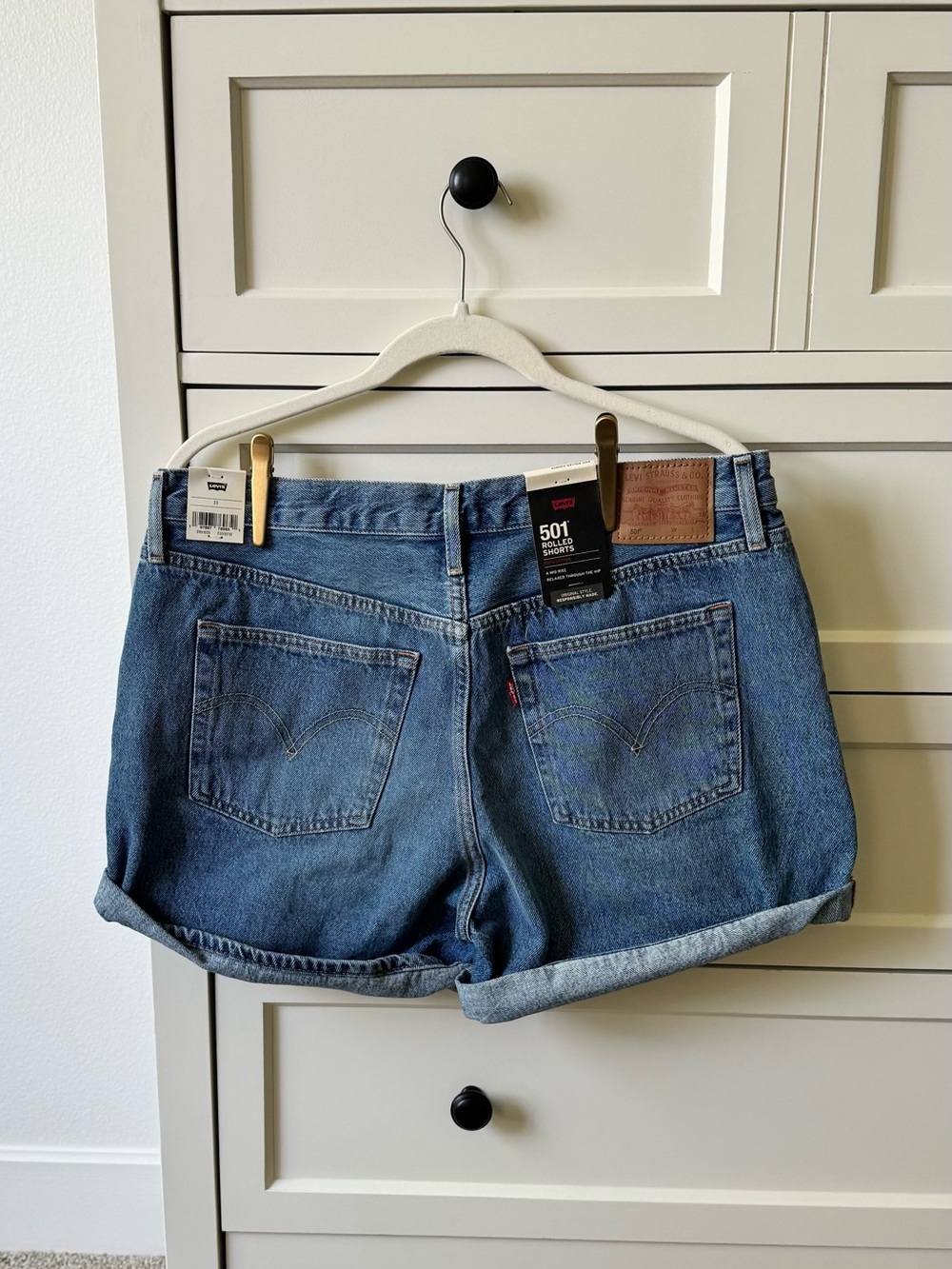 Levi's 501 Rolled Denim Women's Shorts 33